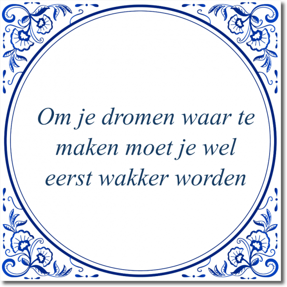 Tegeltje Elk nadeel heb zijn voordeel De Tegeltjesfabriek